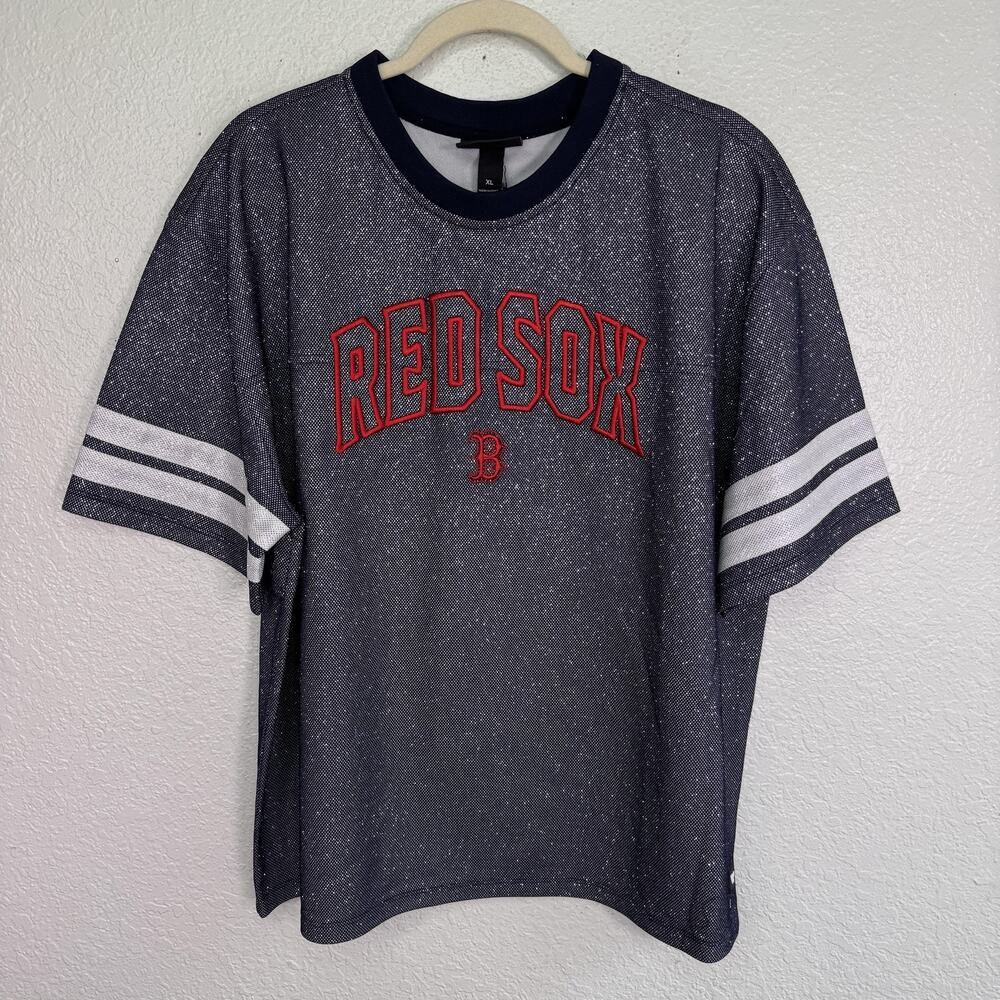 Boston Red Sox Shirt Womens XL MLB Baseball Wild Collective x Anthropologie Top